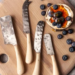 West Elm Farmhouse Pottery Artisan Forged Cheese Knives
