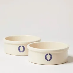 West Elm Farmhouse Pottery Dog Bowl