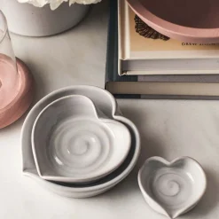 West Elm Farmhouse Pottery Heart Dish