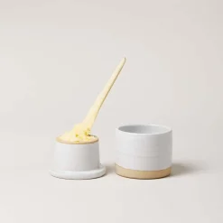 West Elm Farmhouse Pottery Silo Butter Keeper