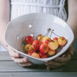 West Elm Farmhouse Pottery Windrow Berry Bowl