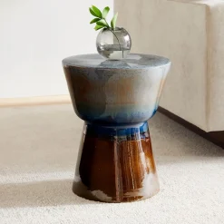 West Elm Faroe Indoor/Outdoor Ceramic Side Table (13")