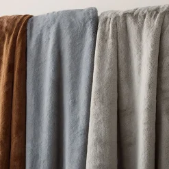 West Elm Faux Fur Plush Throw
