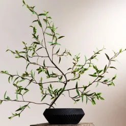 West Elm Faux Green Leaf Branch