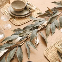 West Elm Faux Metallic Dried Eucalyptus Garland