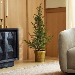 West Elm Faux Pine Tree w/ Pine Cones