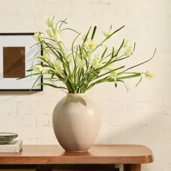 West Elm Faux Snake Head Lily Branch