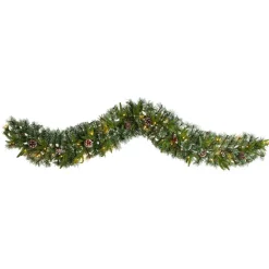 West Elm Faux Snow Christmas Garland