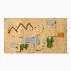 Kids West Elm Felt Foldable Map
