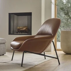 West Elm Fillmore Mid-Century Leather Chair