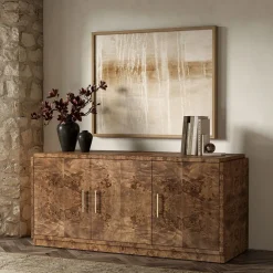 West Elm Finlo Burled Buffet (65")