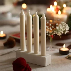 West Elm Fleck Marble Candle Holder