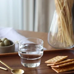 West Elm Fleck Stackable Glass Tumblers (Set of 4)