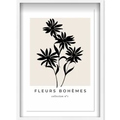 West Elm Fleurs Bohemes Daisies Framed Shadowbox Wall Art