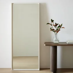 West Elm Floating Lacquer Wood Floor Mirror