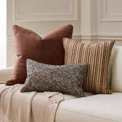 West Elm Floral Slub & Throw Set