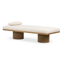 West Elm Fluted Base Chaise (73")