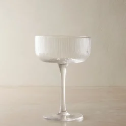 West Elm Fluted Coupe Glass Sets