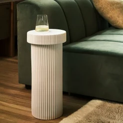 West Elm Fluted Drink Table (10")