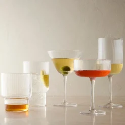 West Elm Fluted Glassware Sets