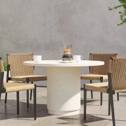 West Elm Fluted Indoor/Outdoor Bistro Table (44")