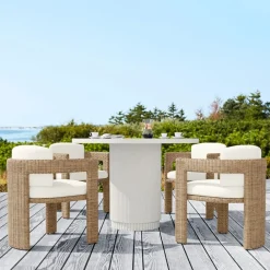 West Elm Fluted Indoor/Outdoor Bistro Table (44")