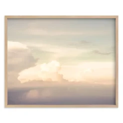 West Elm Flying with Clouds 2 Framed Wall Art by Minted for
