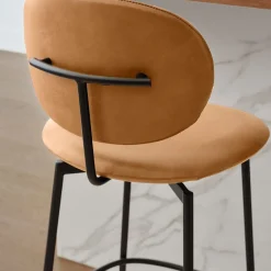 West Elm Flynn Leather Bar & Counter Stools