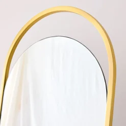 West Elm Folded Ellipse Metal Standing Floor Mirror
