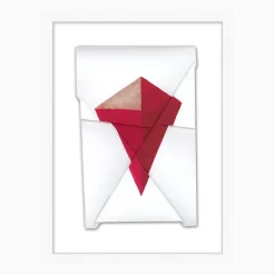 West Elm Folding Lines Framed Wall Art