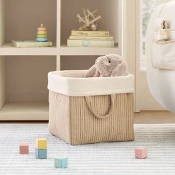 Kids West Elm Foldover Quilted Storage Bin