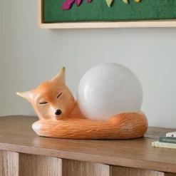 West Elm Fox Ceramic Lamp (7")