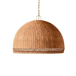 West Elm Frankie Rattan Chandelier (30")