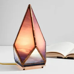 West Elm Friend of All Small Tabletop Greta Lamp - Amethyst