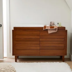 Kids West Elm Gemini 6-Drawer Wide Dresser with Removable Topper (56")