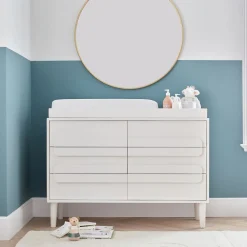 Kids West Elm Gemini 6-Drawer Wide Dresser with Removable Topper (56")