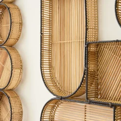 West Elm Geo Natural Woven Dimensional Wall Art by Diego Olivero