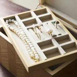 West Elm Georgia Graphic Wood Jewelry Box