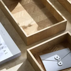 West Elm Georgia Graphic Wood Trays