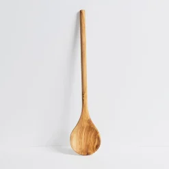 West Elm Gharyan Olive Wood Round Cooking Spoon