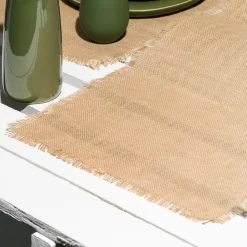 West Elm Gharyan Stoneware Jute Table Runner