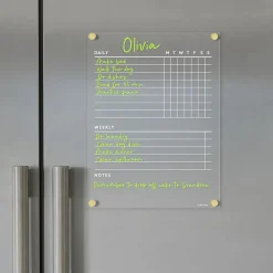 West Elm Girl Friday Magnetic Acrylic Fridge Chore Chart
