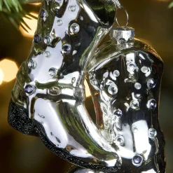 West Elm Glass Cowboy Boots Ornament