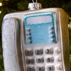 West Elm Glass Phone Ornament