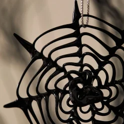 West Elm Glass Spiderweb Ornament