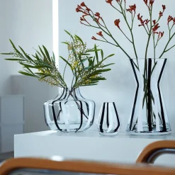 West Elm Glass Stripe Vases