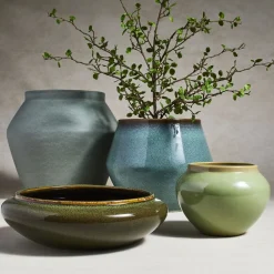 West Elm Glazed Ceramic Planters