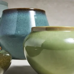West Elm Glazed Ceramic Planters
