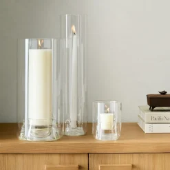 West Elm Glenda Glass Candleholders