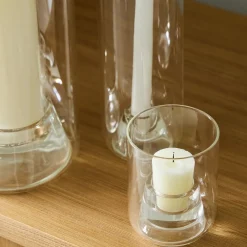 West Elm Glenda Glass Candleholders